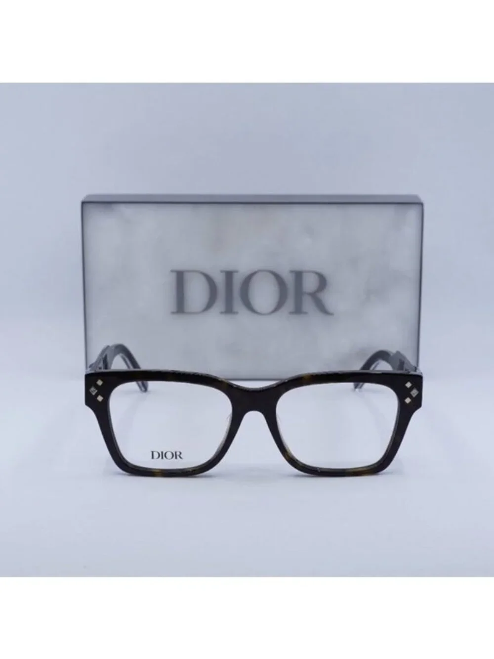 Dior CD DIAMONDO S1F 2000 Square Eyeglasses 55mm - Havana